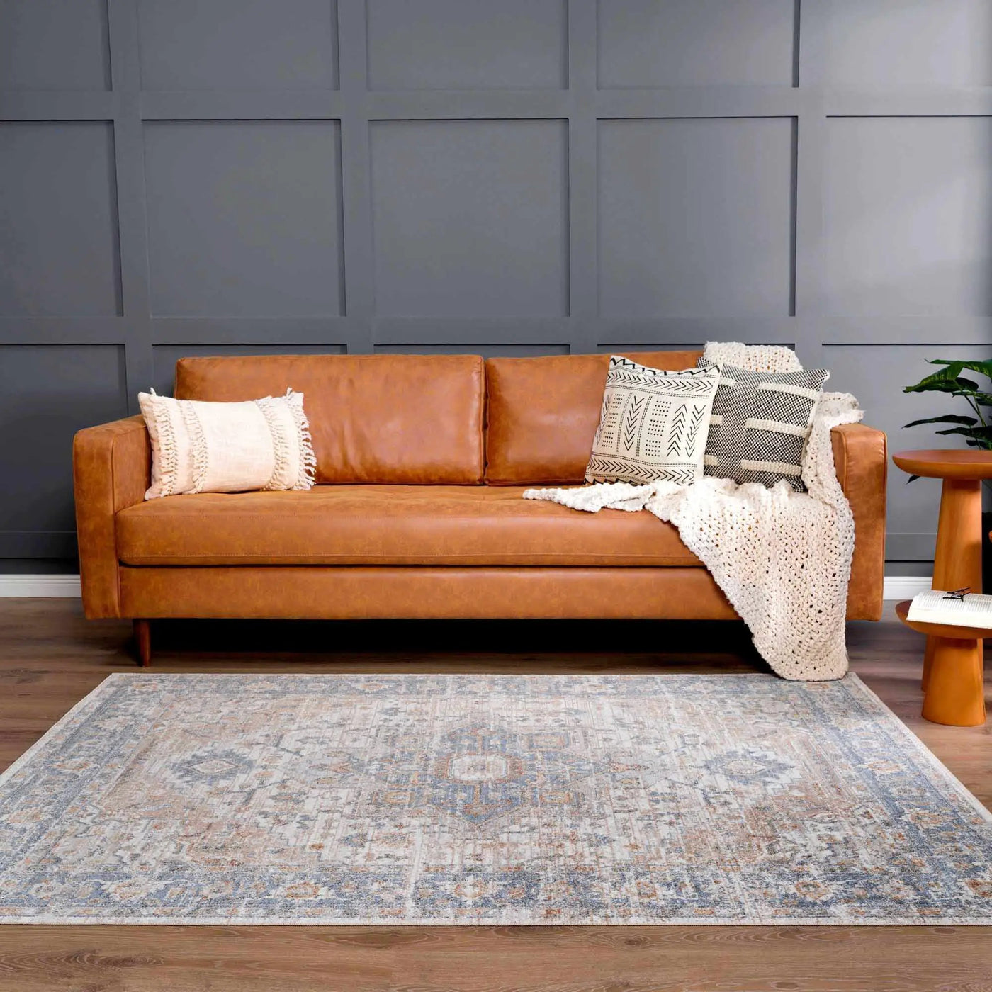 Ezri Cream Washable Area Rug by Boutique Rugs