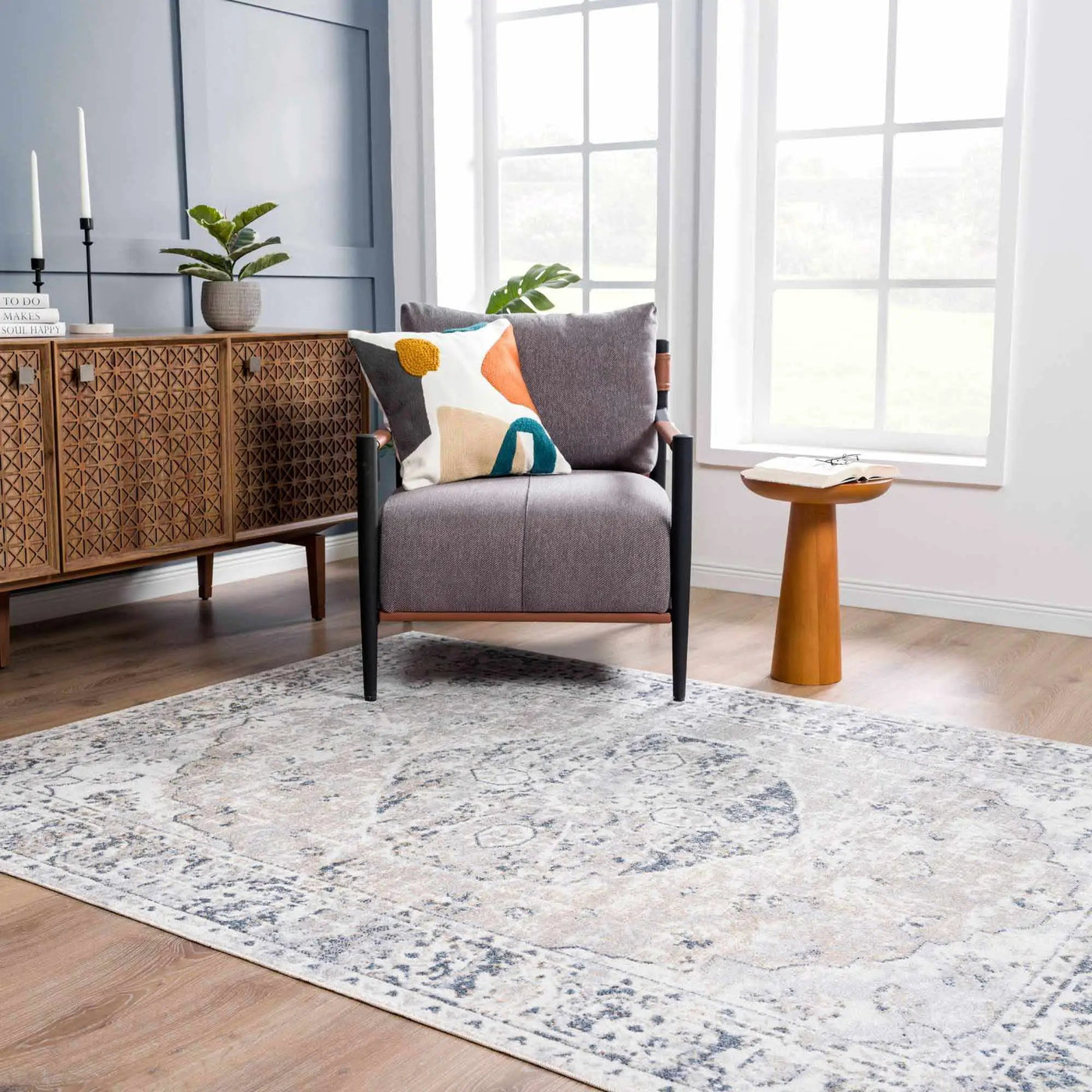 Rudo Flat Pile Washable Rug by Boutique Rugs