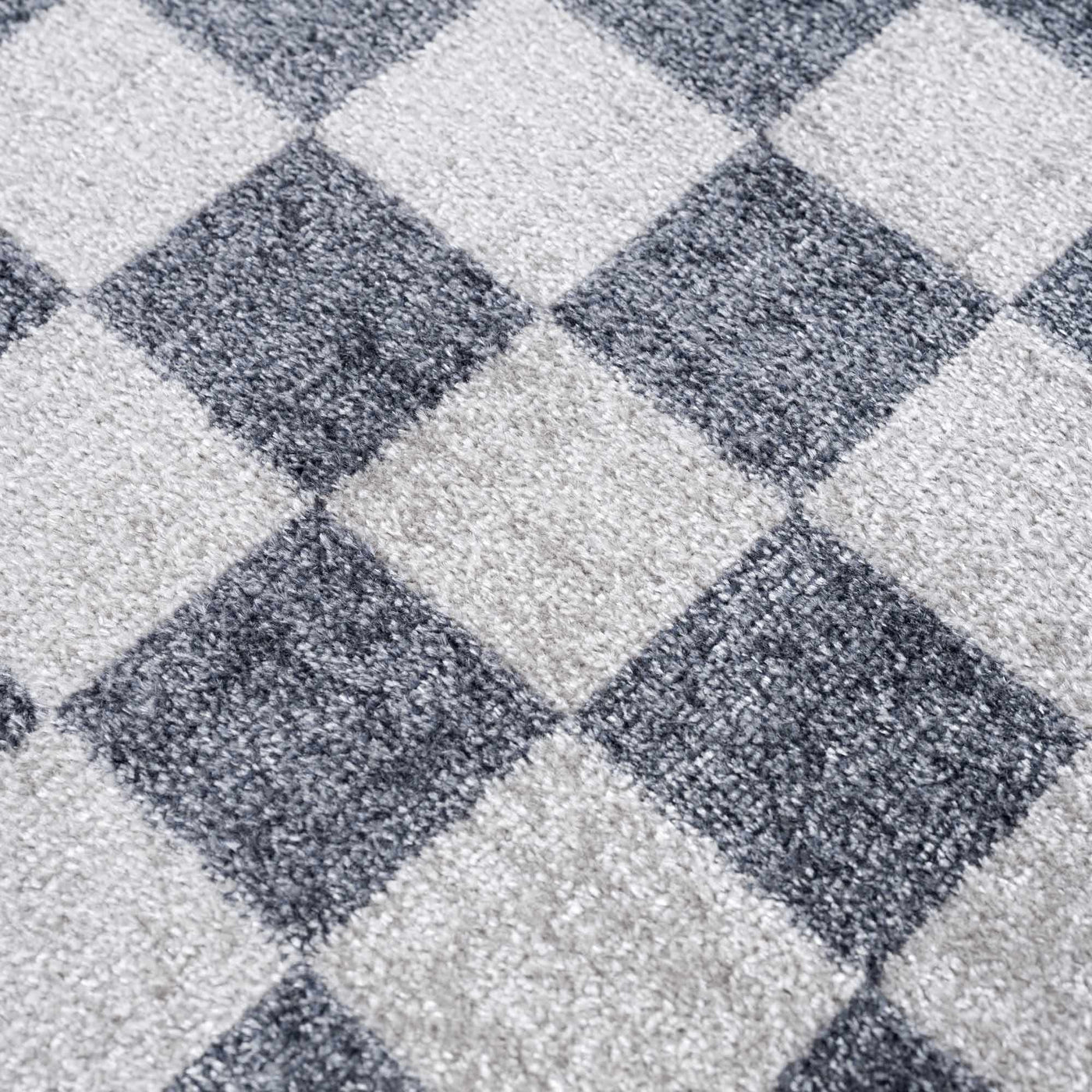 Alie Gray Checkered Washable Area Rug by Hauteloom
