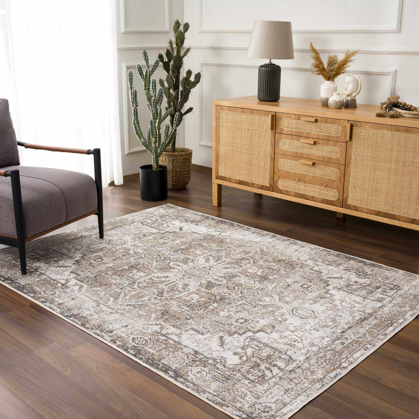 Hera Flat Pile Washable Rug by Boutique Rugs