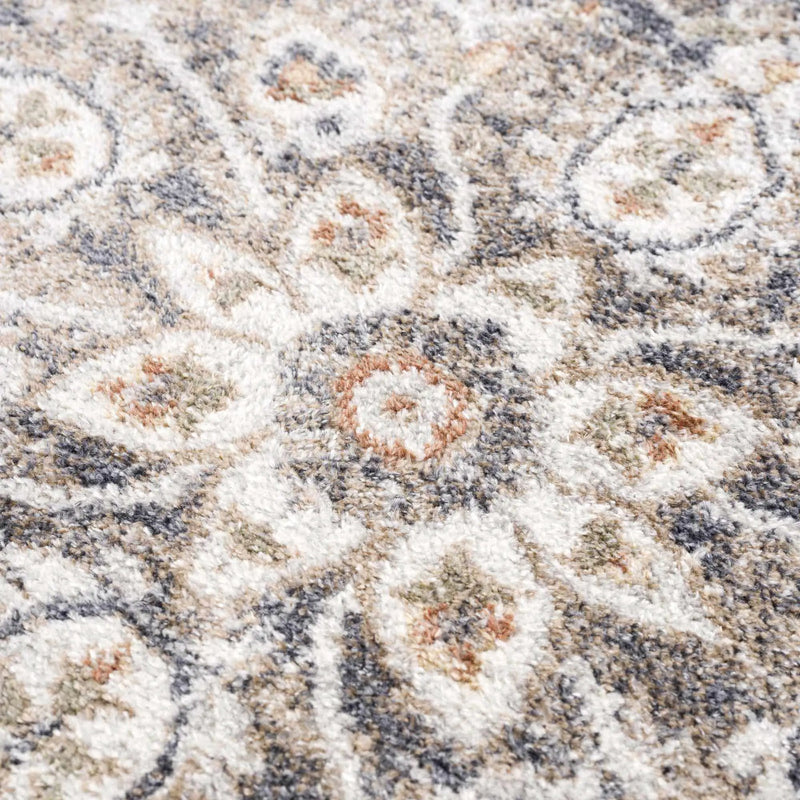 Beige Hiti Washable area rug by Hauteloom