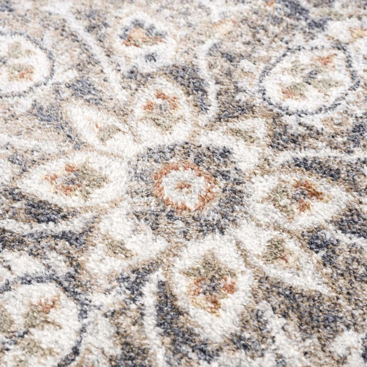 Beige Hiti Washable area rug by Hauteloom