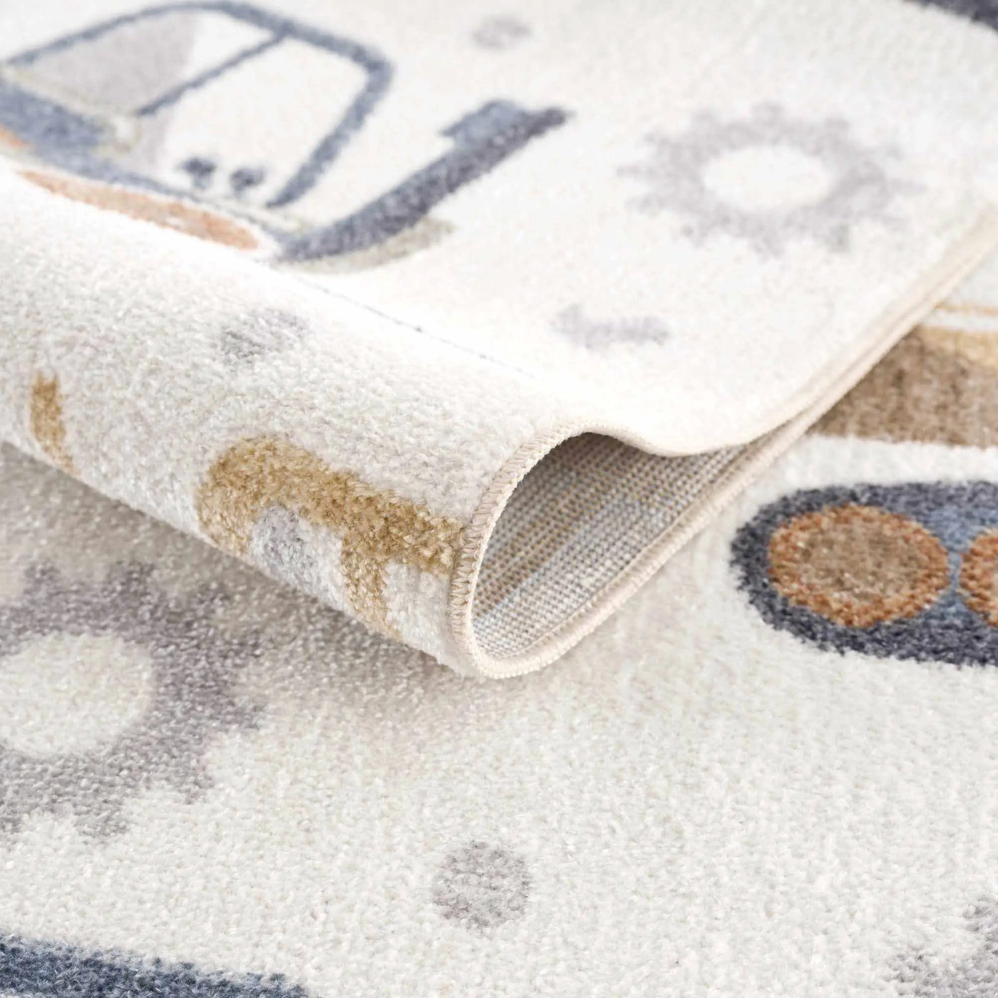 Construction Washable Kids Area Rug by Boutique Rugs