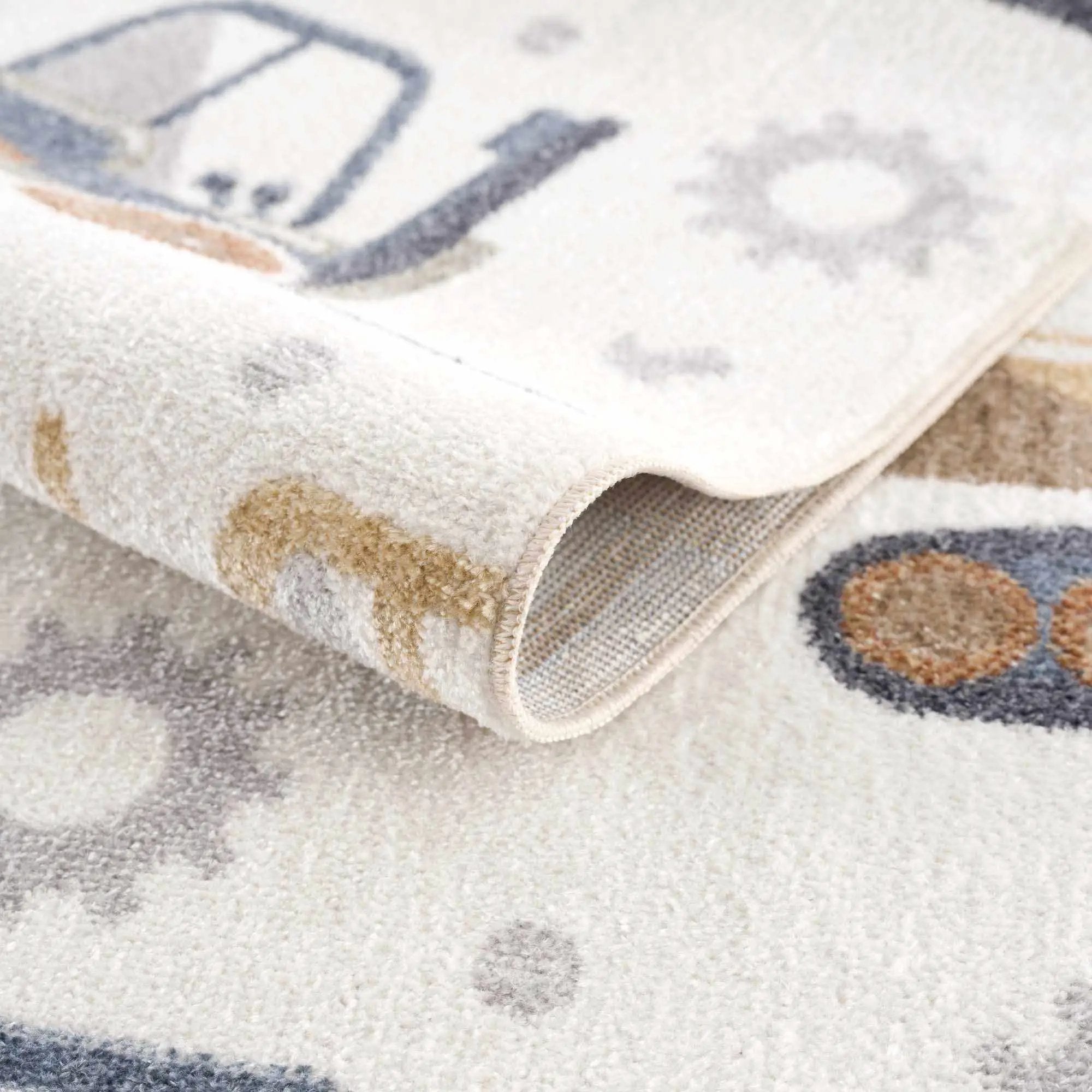 Construction Washable Kids Area Rug by Boutique Rugs
