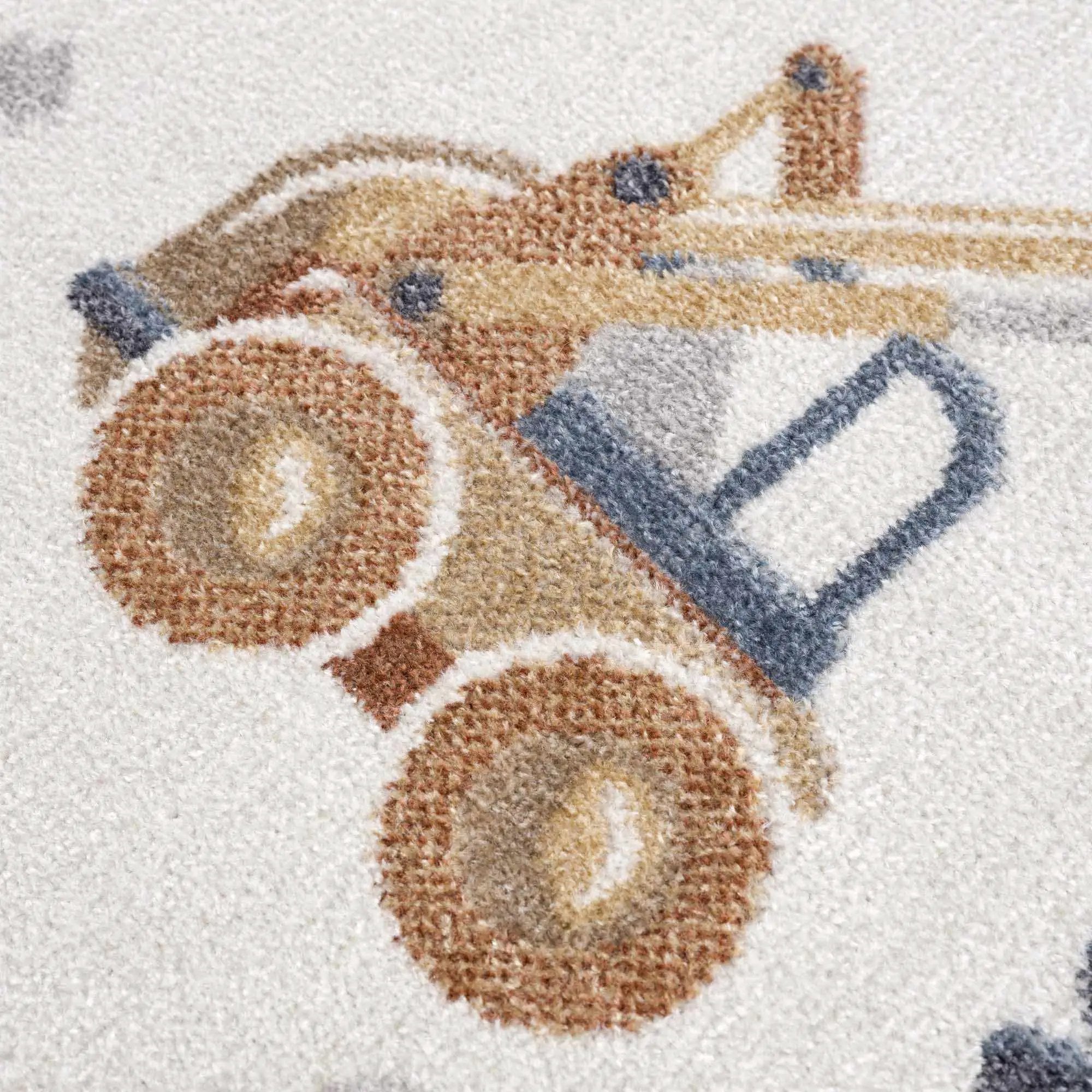 Construction Washable Kids Area Rug by Boutique Rugs