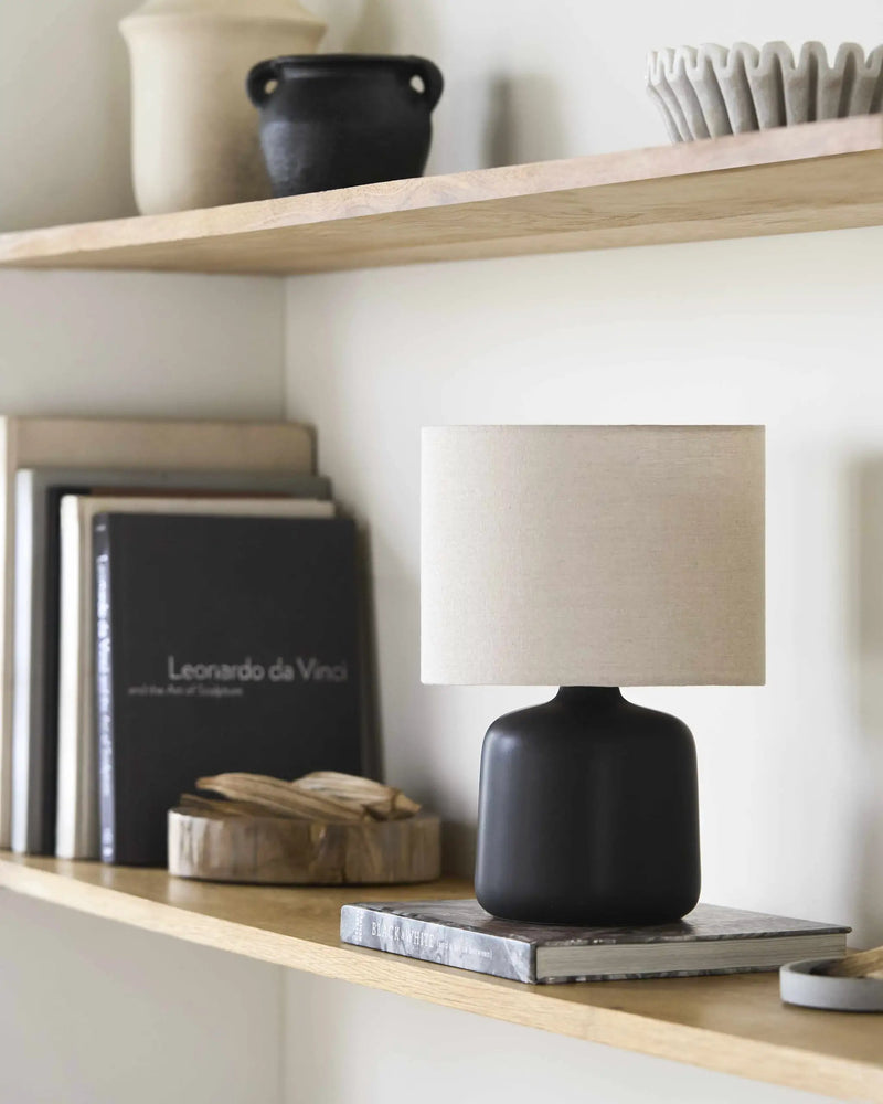 Lumellogno Black Table Lamp by Boutique Rugs