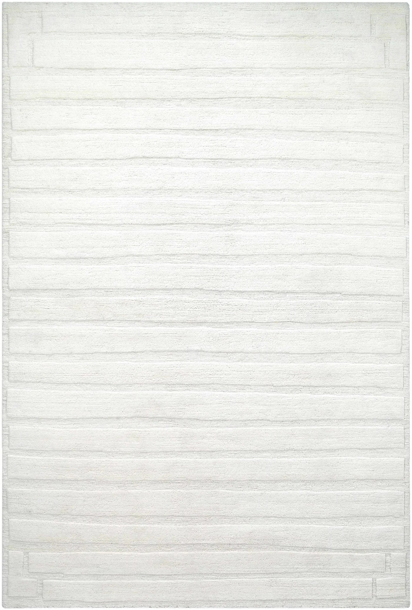 Aurex Cream Stepped Arch Art Deco Wool Handmade Area Rug - Clearance by Boutique Rugs
