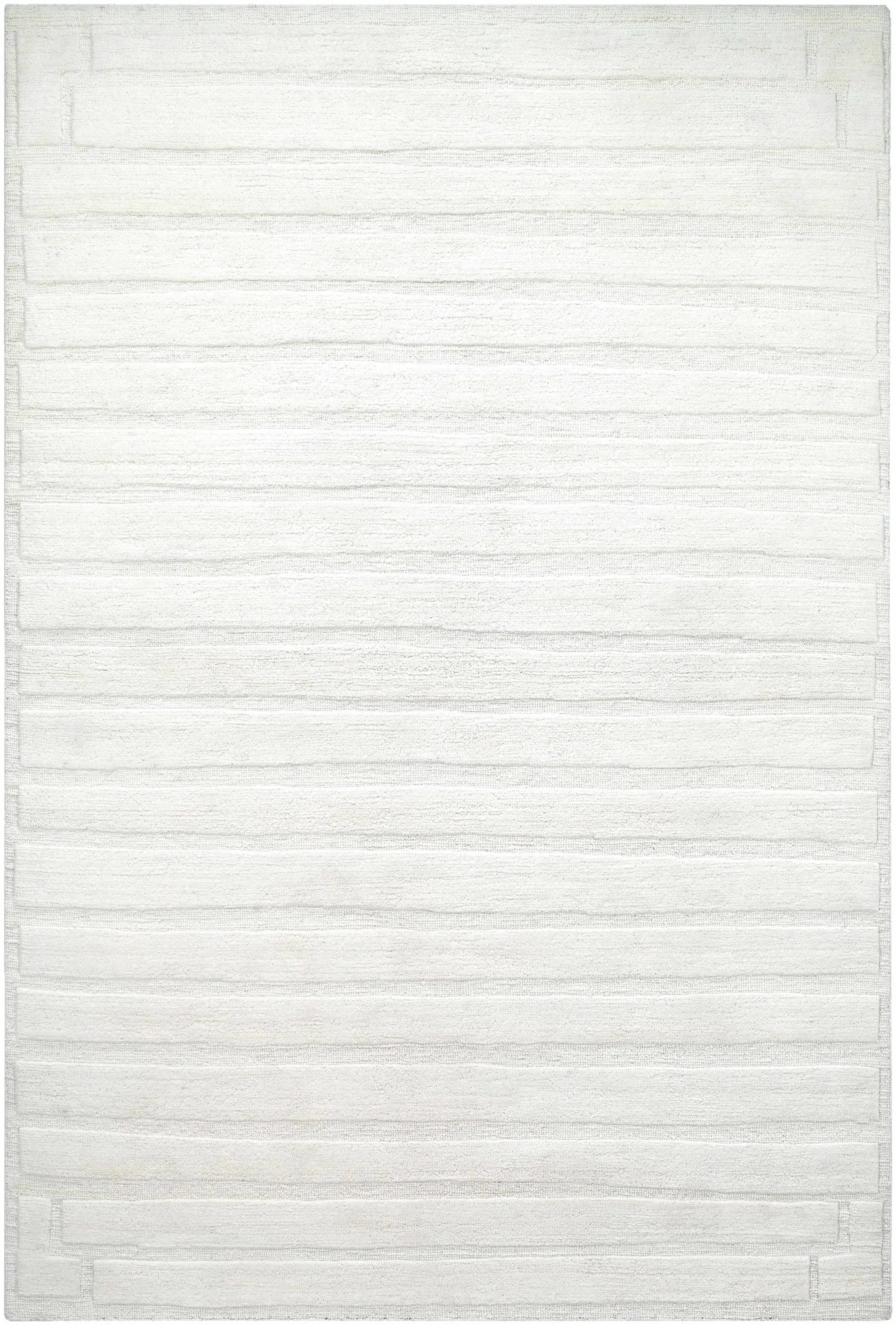Aurex Cream Stepped Arch Art Deco Wool Handmade Area Rug - Clearance by Boutique Rugs