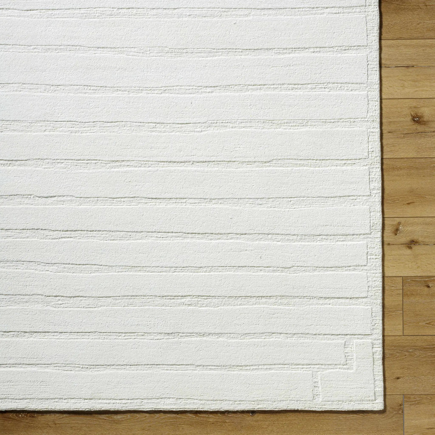 Aurex Cream Stepped Arch Art Deco Wool Handmade Area Rug - Clearance by Boutique Rugs