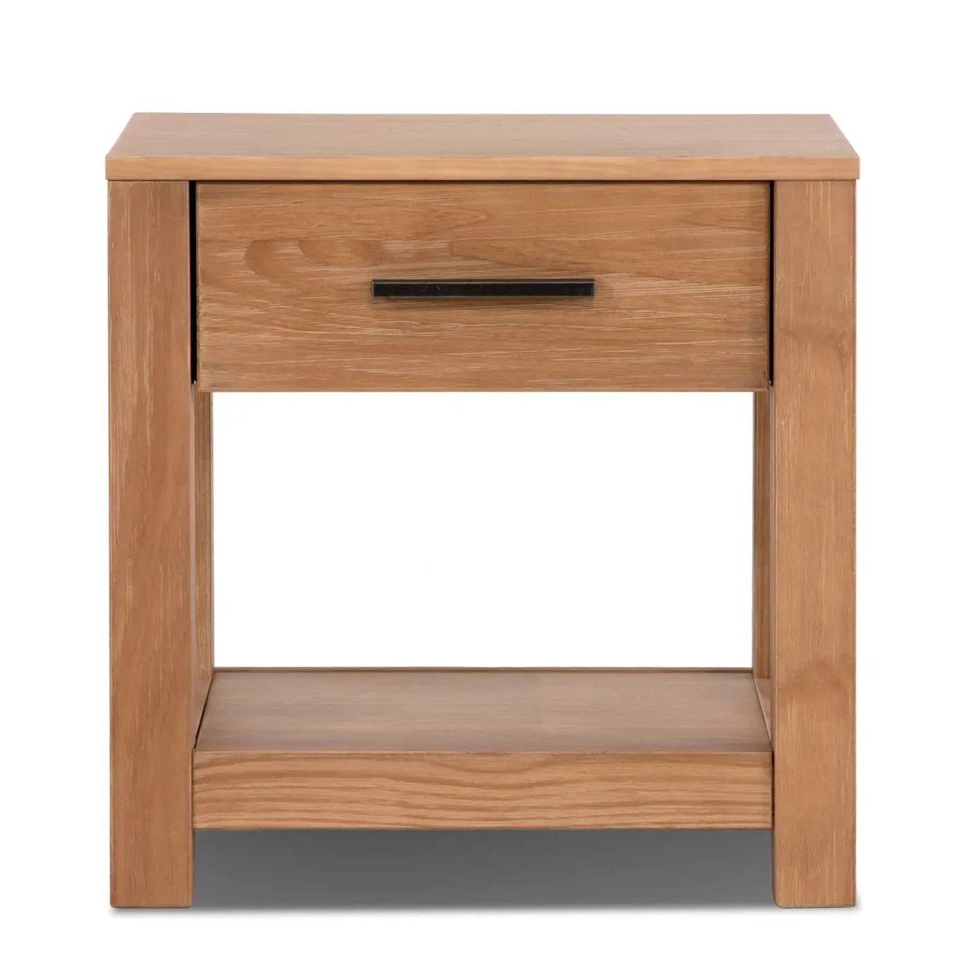 Farmhouse Traditional Rustic Pine Wood 1-Drawer Nightstand Bedside Table by HomePacific
