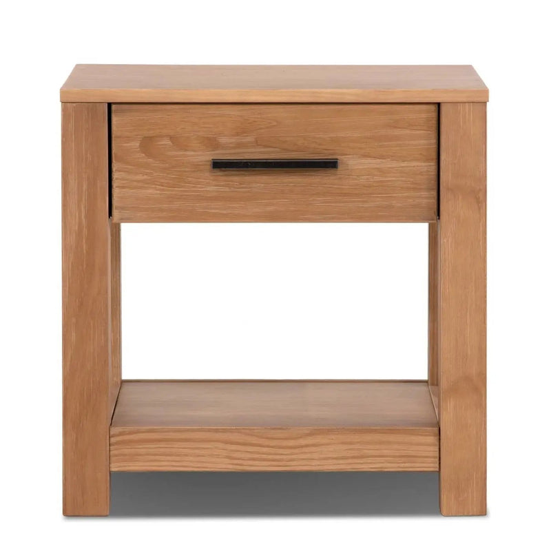 Farmhouse Traditional Rustic Pine Wood 1-Drawer Nightstand Bedside Table by HomePacific
