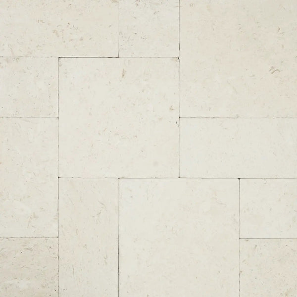 Mayra White Tumbled Limestone Pavers 6x12, photo 2 of 2