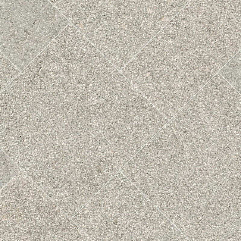 Seagrass Paver Sandblasted Pattern Limestone angled view