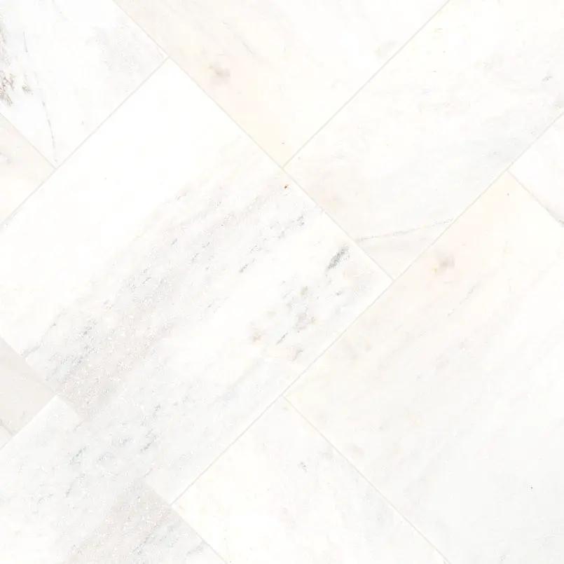 Cosmic White Pavers Sandblasted Marble 16x24 angled view