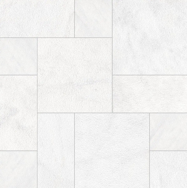 Crystal White Paver Sandblasted Marble