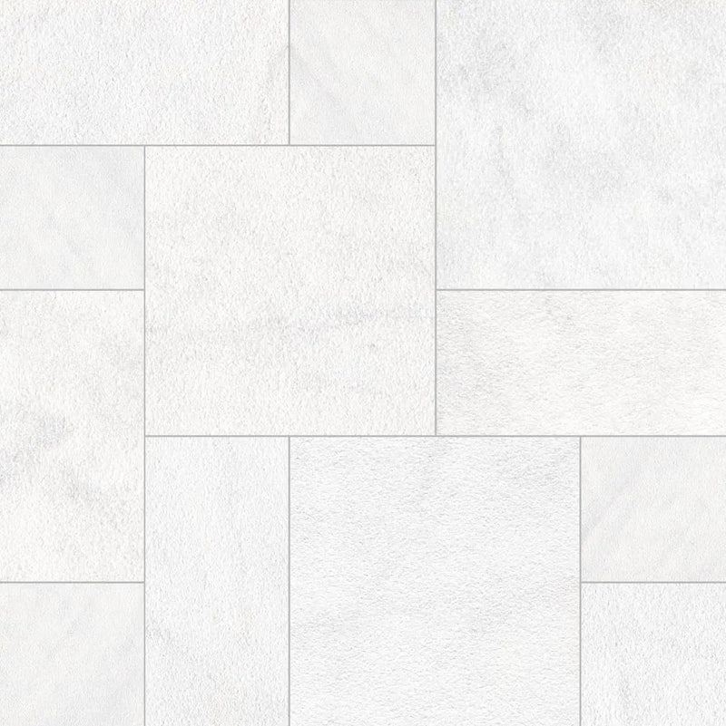 Crystal White Paver Sandblasted Marble Pool Copings 16x24 close up