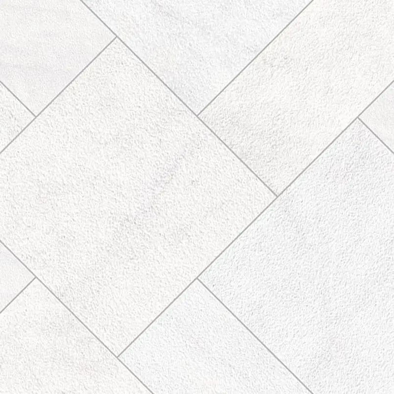 Crystal White Paver Sandblasted Marble Pool Copings 16x24 angled view