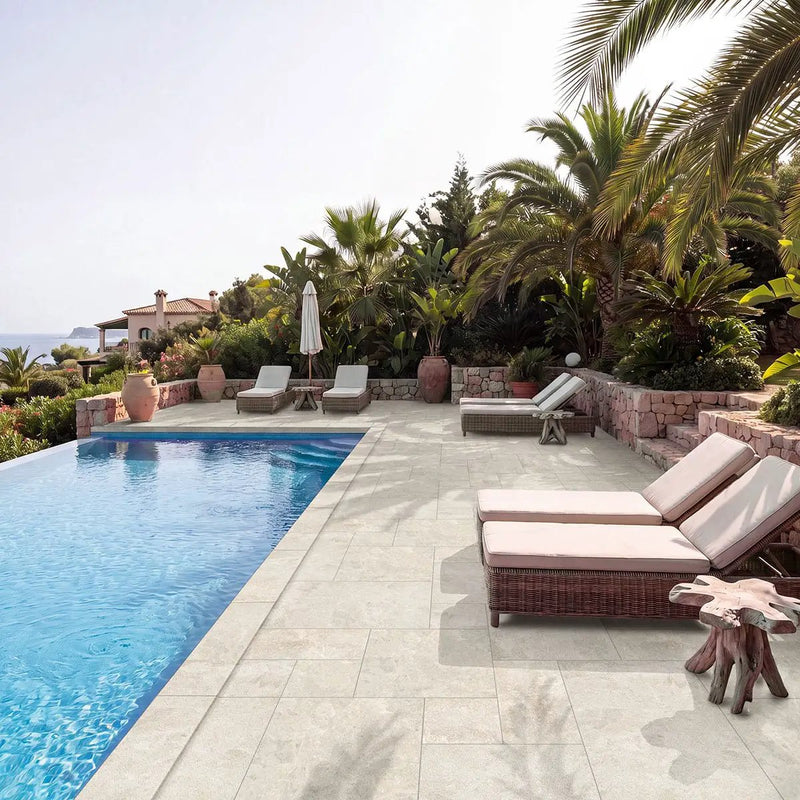 Diana Royal Sandblasted Marble Pavers 24x24 by MSI Surfaces