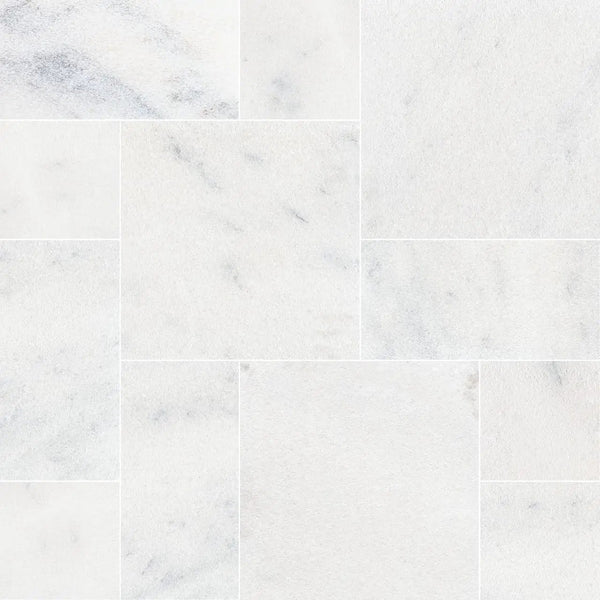 Sierra White Pavers Sandblasted Marble