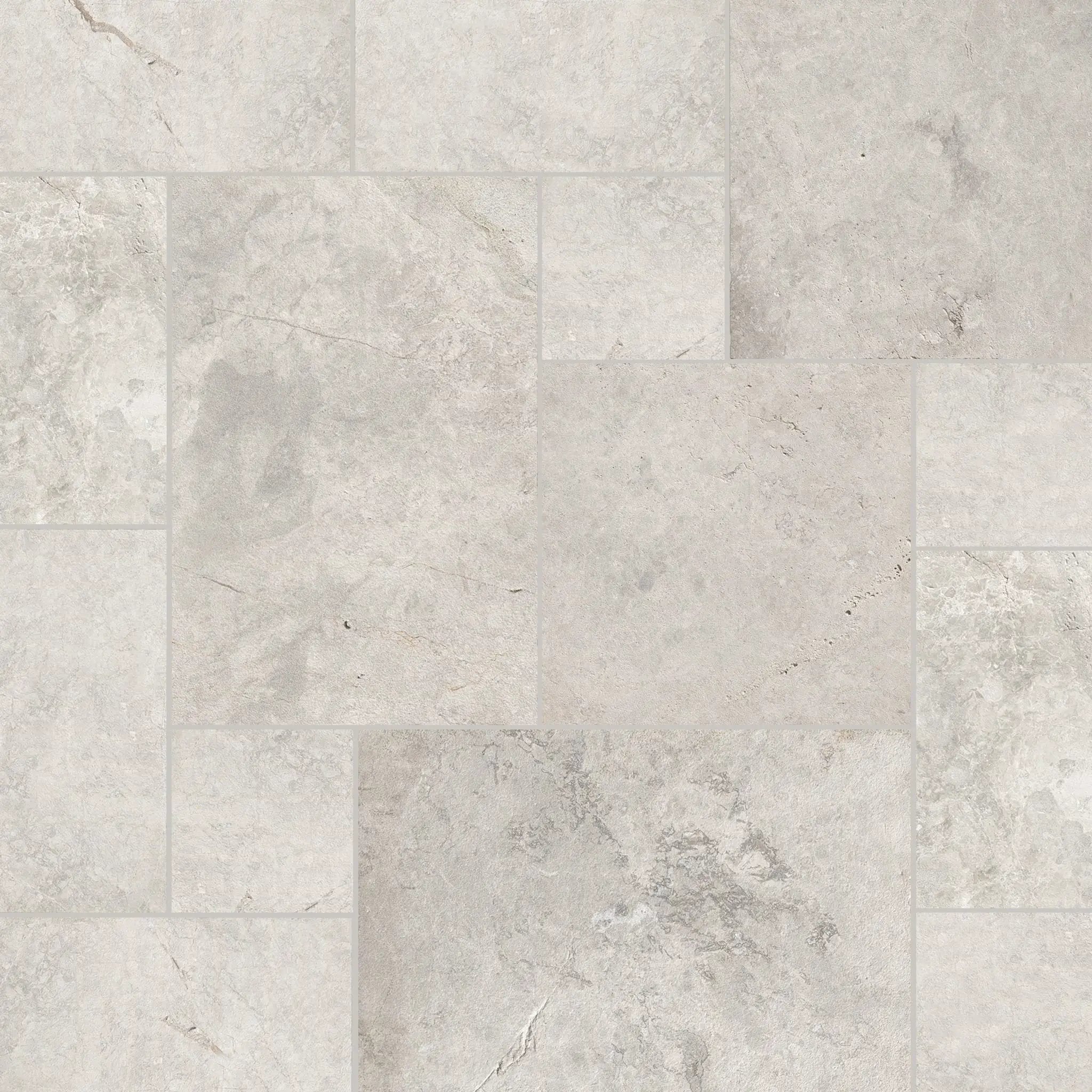 Tundra Gray Sandblasted Pattern Marble Pavers by MSI Surfaces