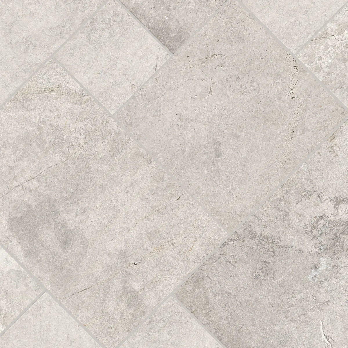 Tundra Gray Sandblasted Pattern Marble Pavers by MSI Surfaces