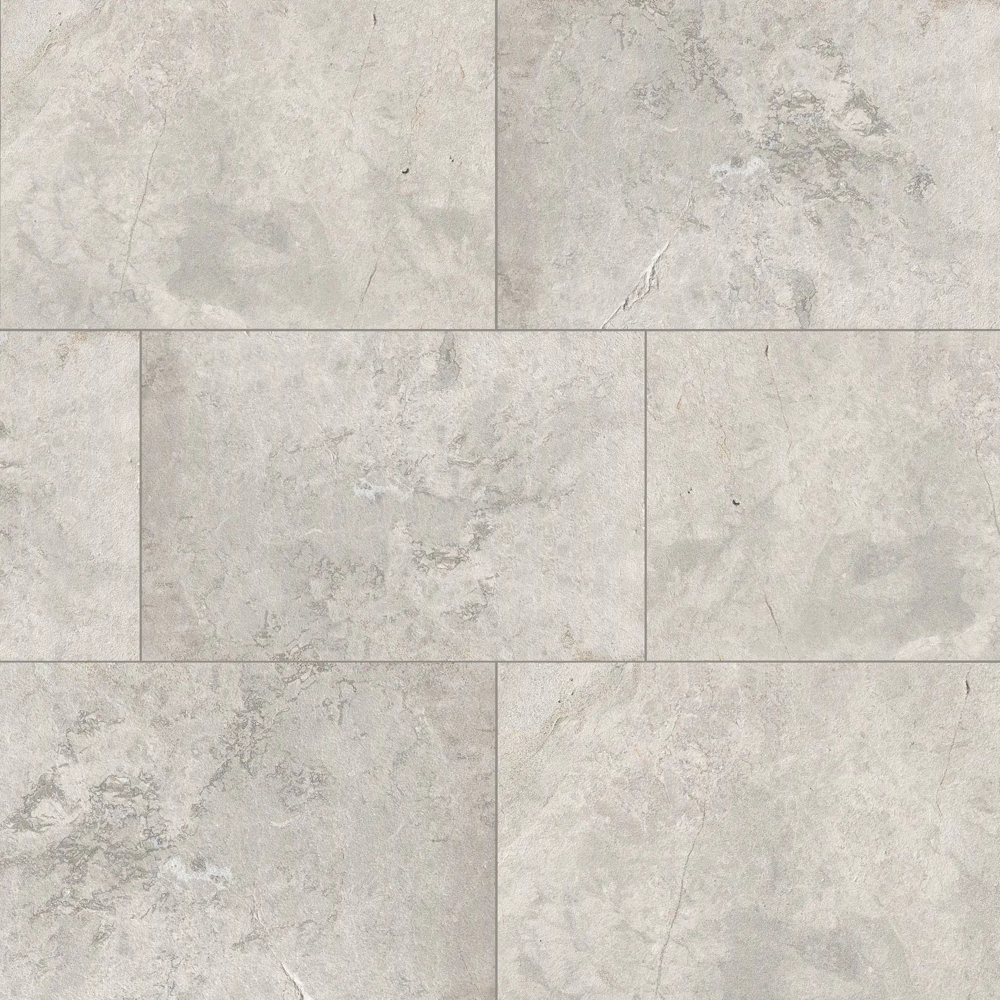 Tundra Gray Sandblasted Marble Pavers 16x24 by MSI Surfaces