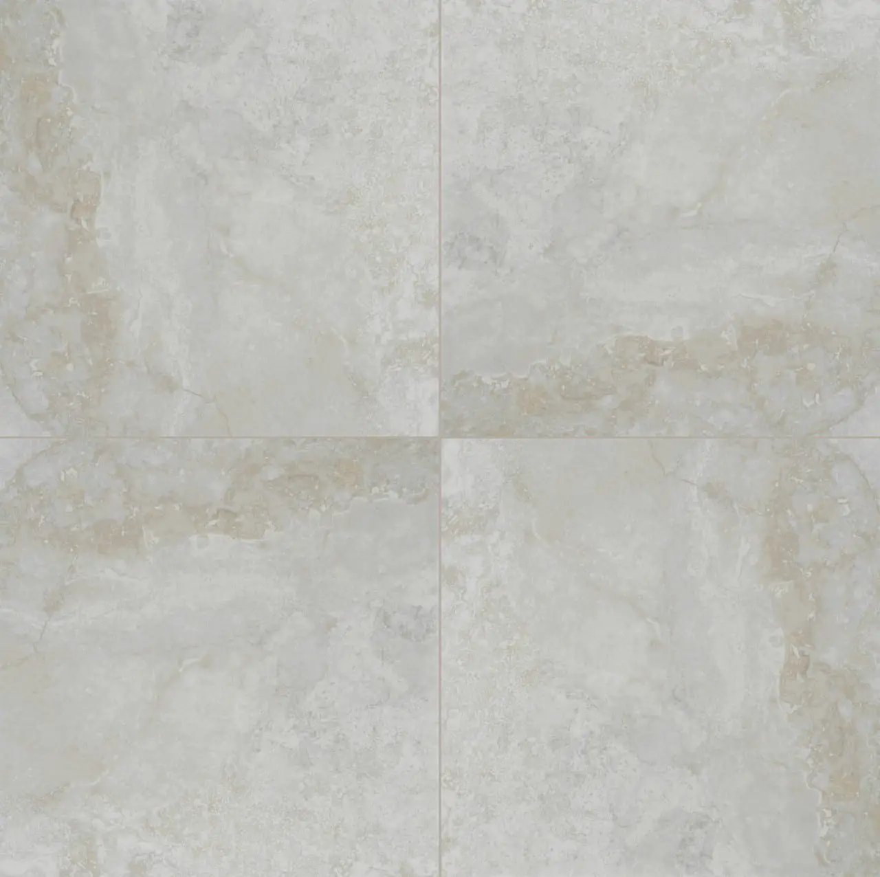 Argento Travertino Matte Porcelain Pavers 24x24 close up