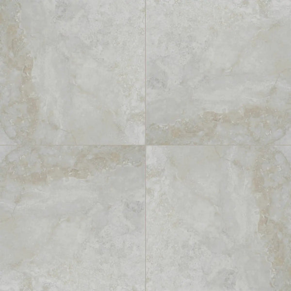 Argento Travertino Matte Porcelain Pavers 24x24