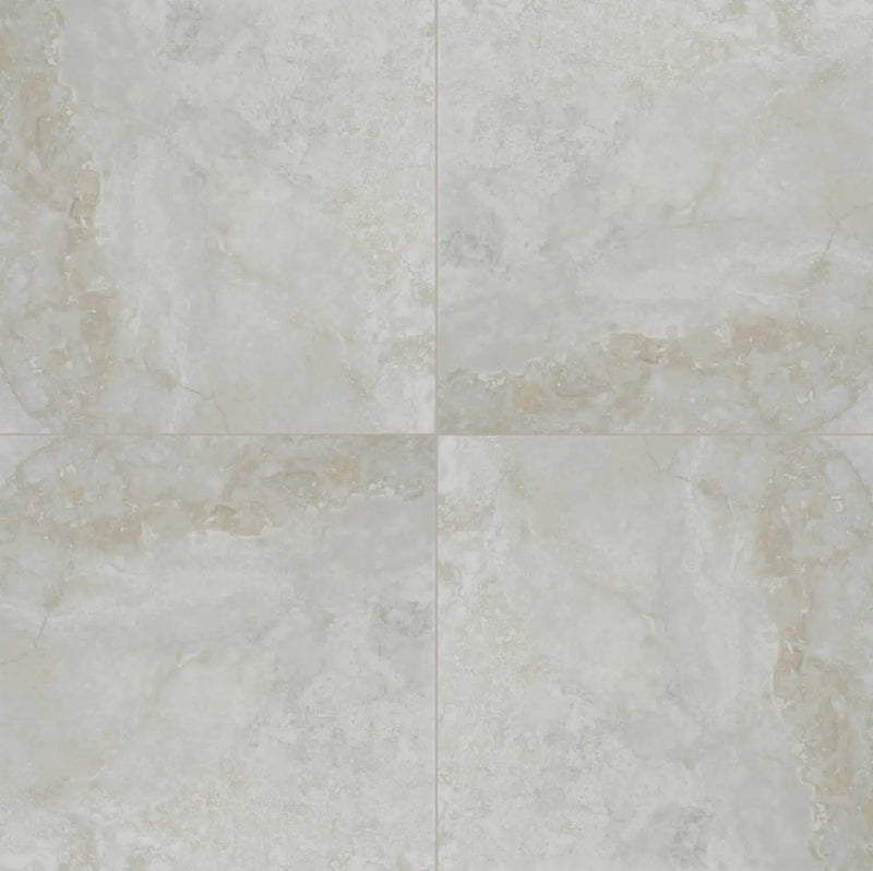 Argento Travertino Matte Porcelain Pavers 24x24 close up