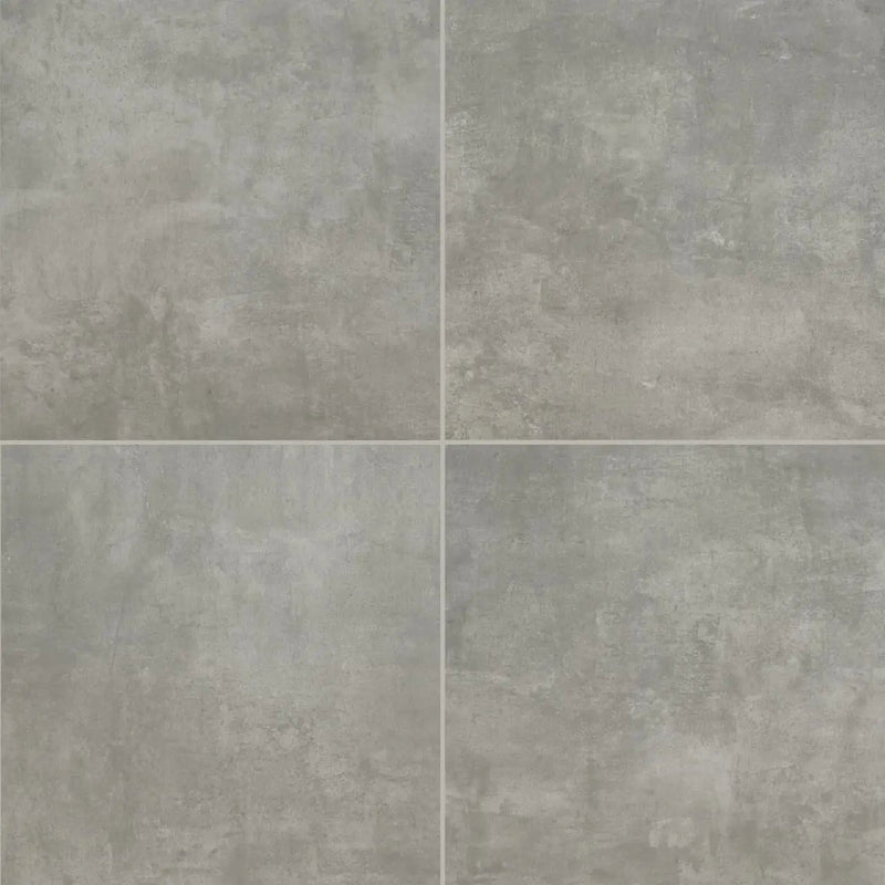 Beton Grey Matte Concrete Look Porcelain Pavers 24x24 close up