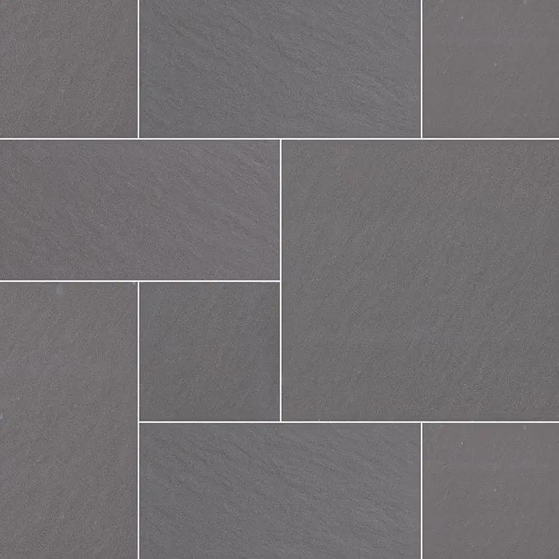 Bluestone Matte Pattern Porcelain Pavers close up