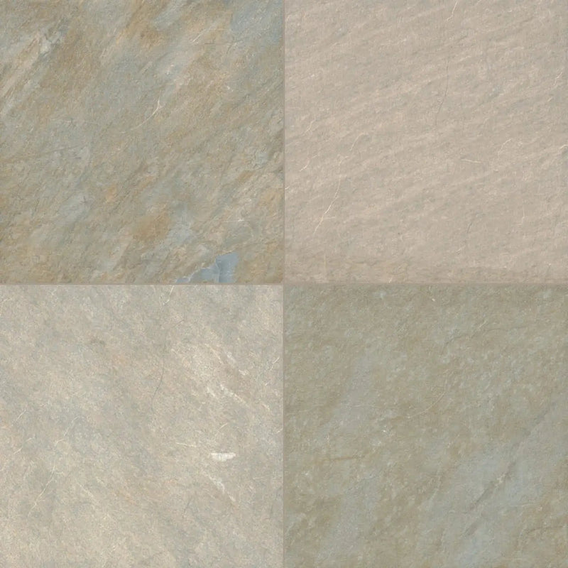 Golden White Matte Porcelain Pavers 24x24 close up