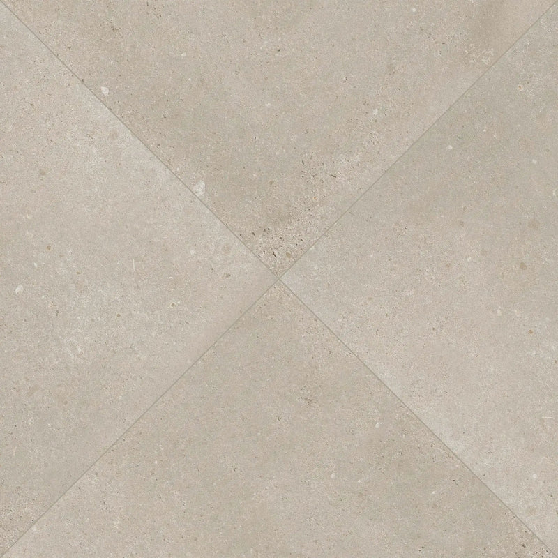 Gritzo Almond Matte Porcelain Pavers 24x24 angled view
