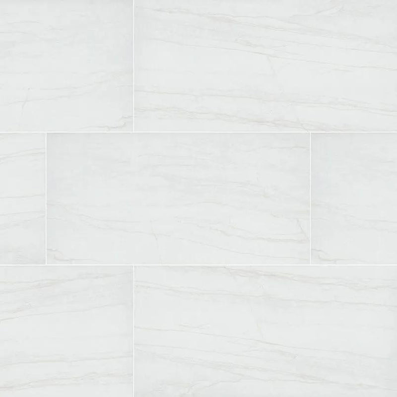 Kaya Zermatta Blanca Matte Porcelain Pavers 24x48 by MSI Surfaces