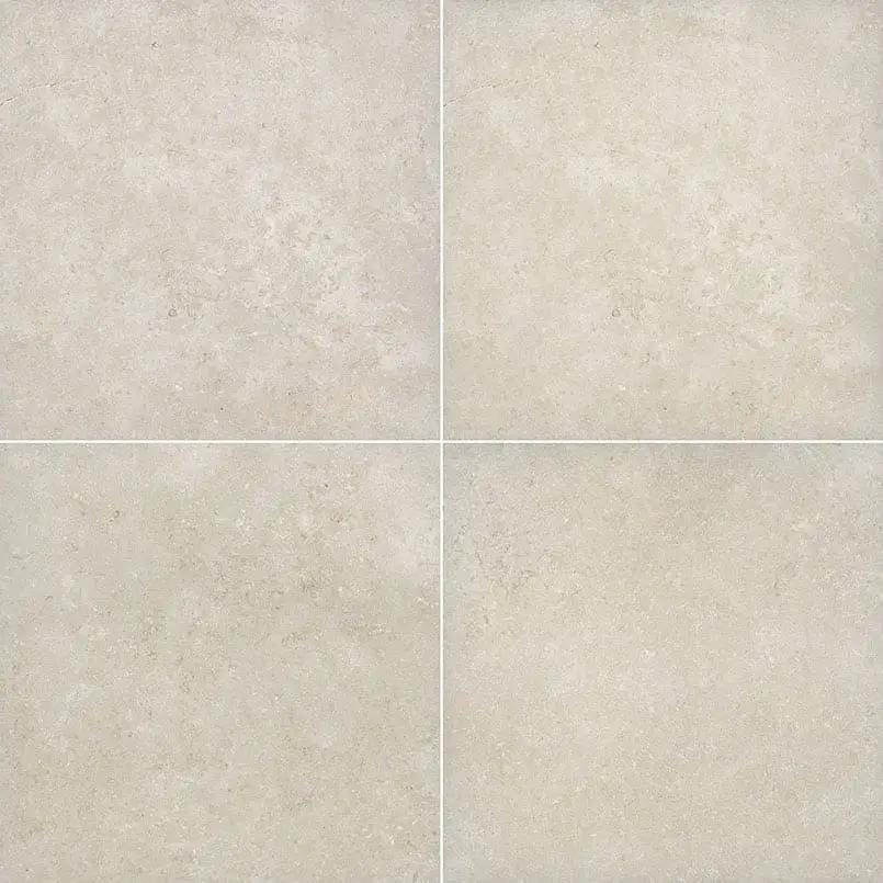 Livingstyle Pearl Matte Limestone Look Porcelain Pavers 24x24 close up