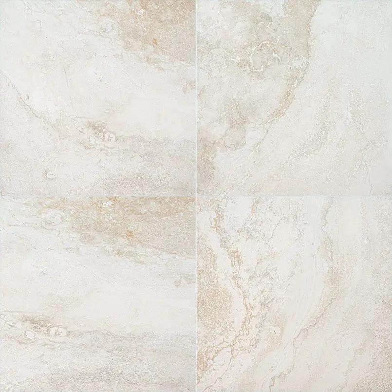 Livingstyle Travertino Matte Travertine Look Porcelain Pavers 24x24 close up