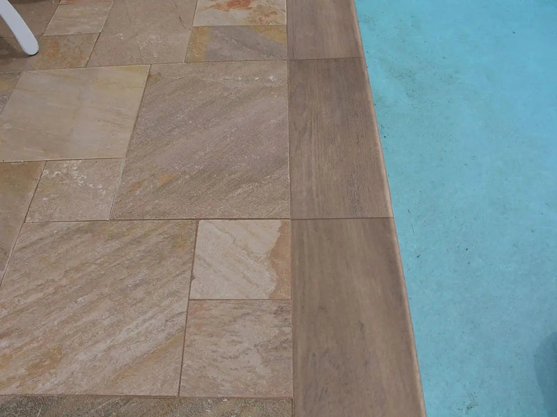Lucas Betulla Matte Wood Look Porcelain Pavers 12x48 in a finished room
