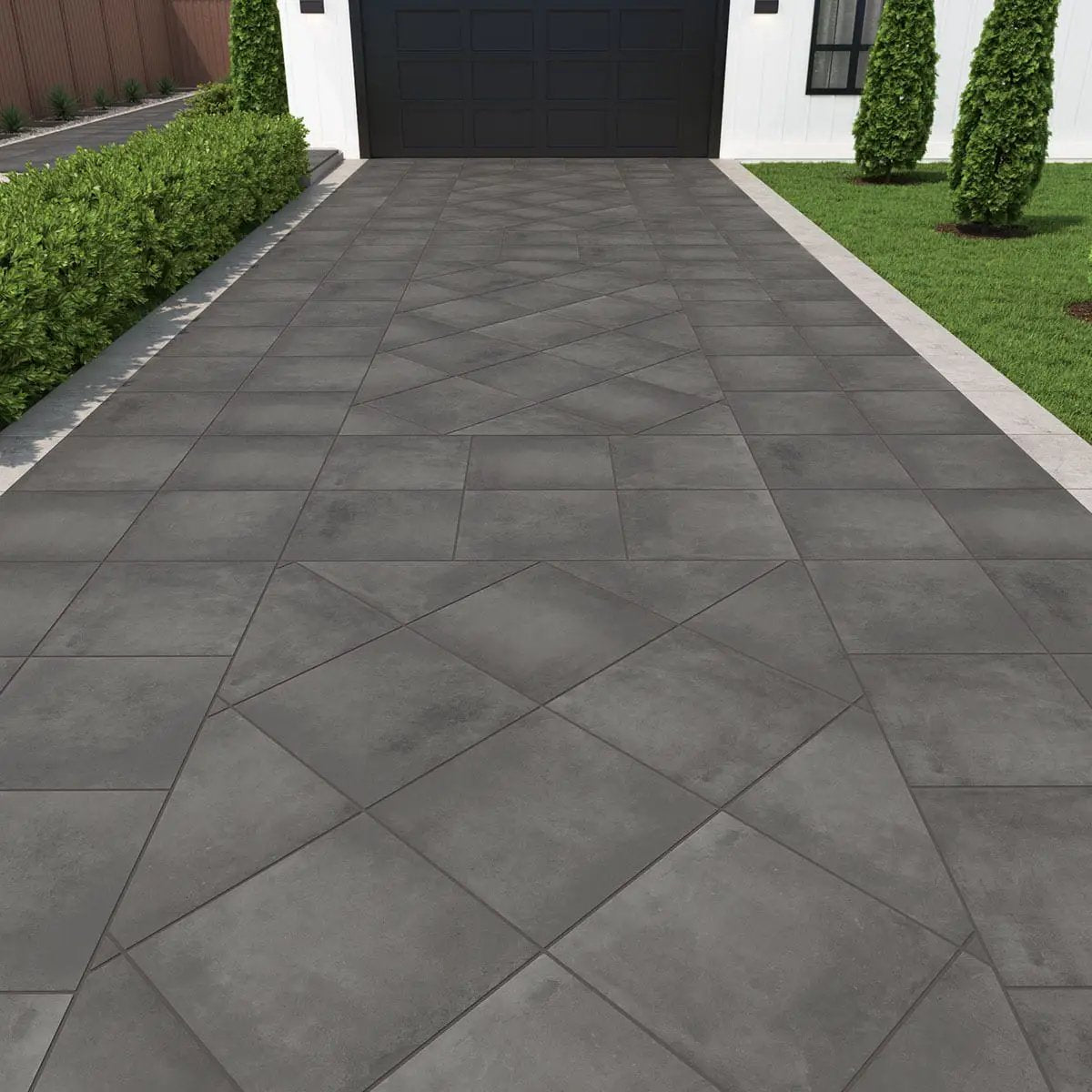 Nolitan Carbon Matte Porcelain Pavers 24x24 by MSI Surfaces