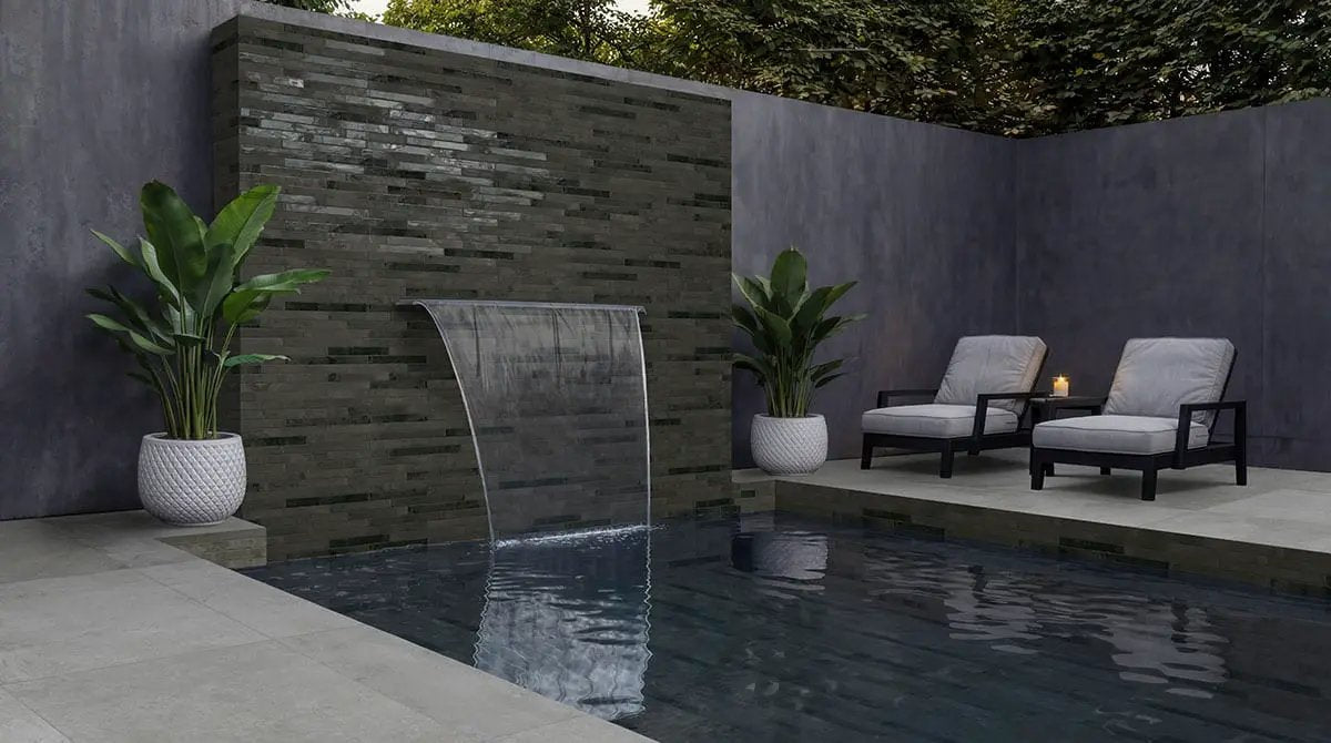 Nolitan Smoke Matte Porcelain Pavers 24x24 in a finished room