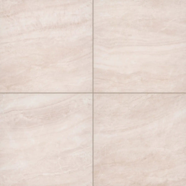 Praia Crema Matte Marble Look Porcelain Pavers 24x24
