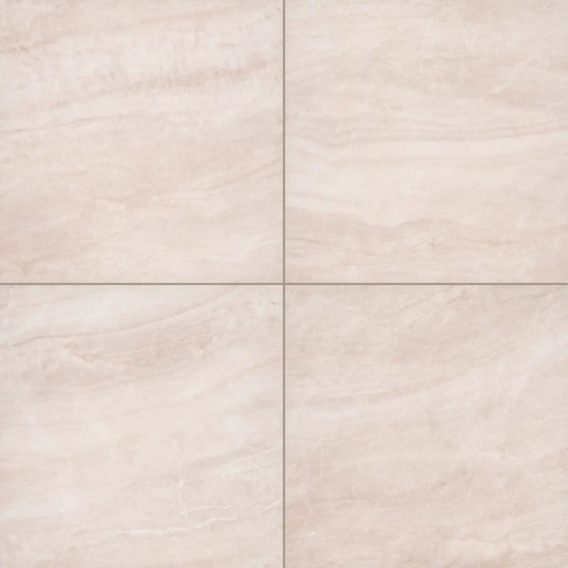 Praia Crema Matte Marble Look Porcelain Pavers 24x24 close up