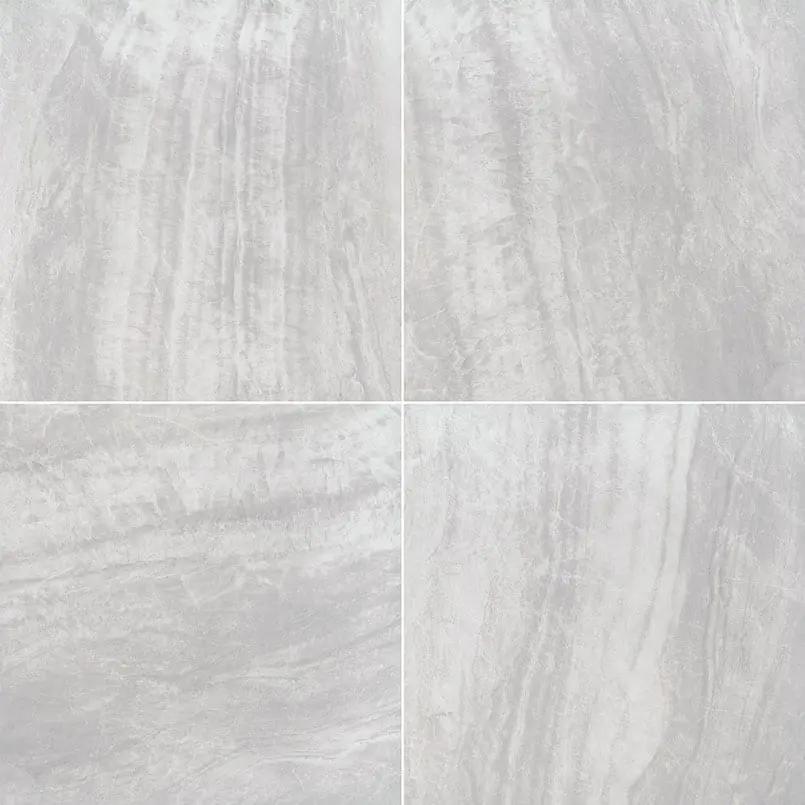 Praia Grey Matte Marble Look Porcelain Pavers 24x24 close up