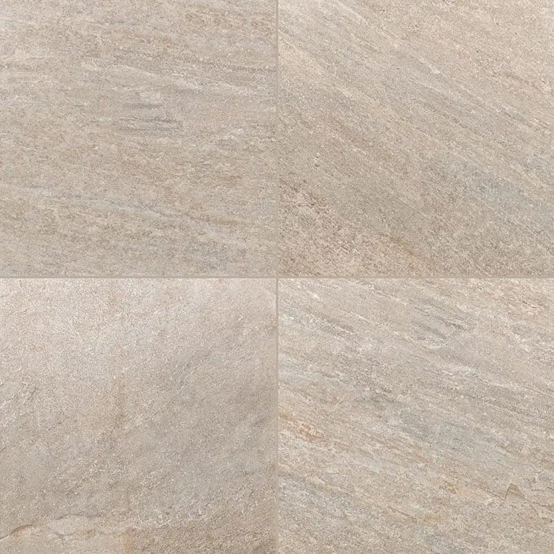 Quartz Beige Matte Porcelain Pavers 24x24 close up