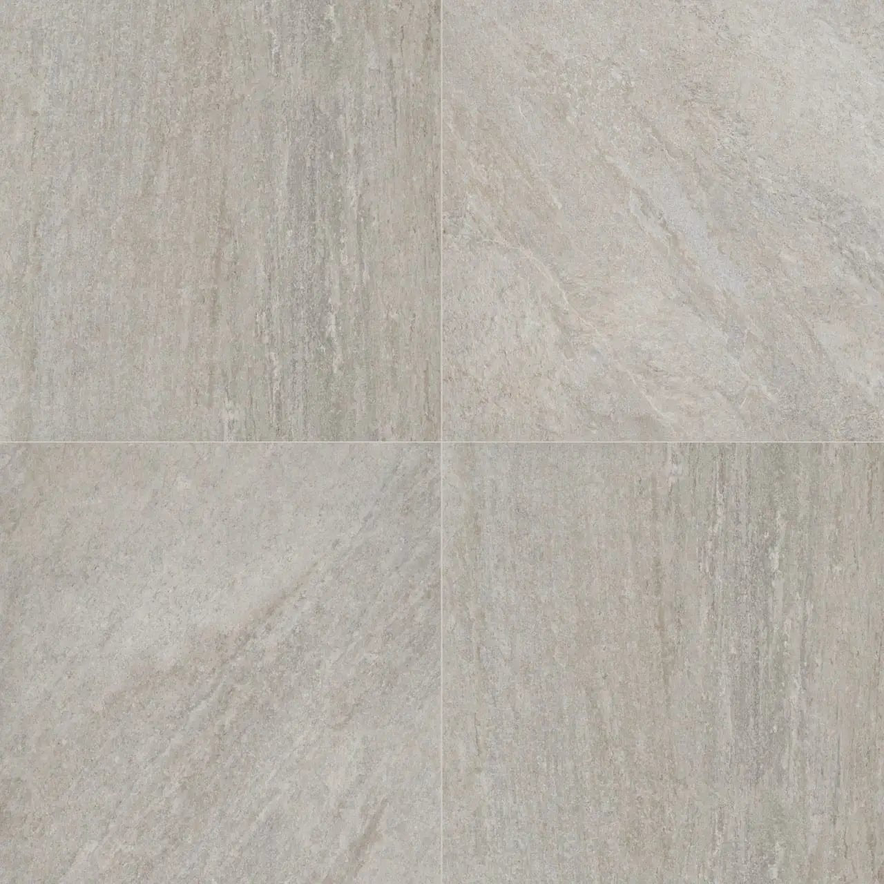 Quartz Silver Matte Porcelain Pavers 24x24 close up