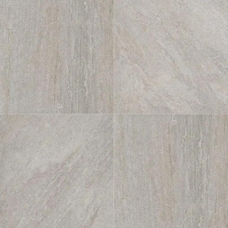 Quartz Silver Matte Porcelain Pavers 24x24 close up
