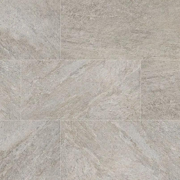 Quartz Silver Matte Porcelain Pavers 24x48