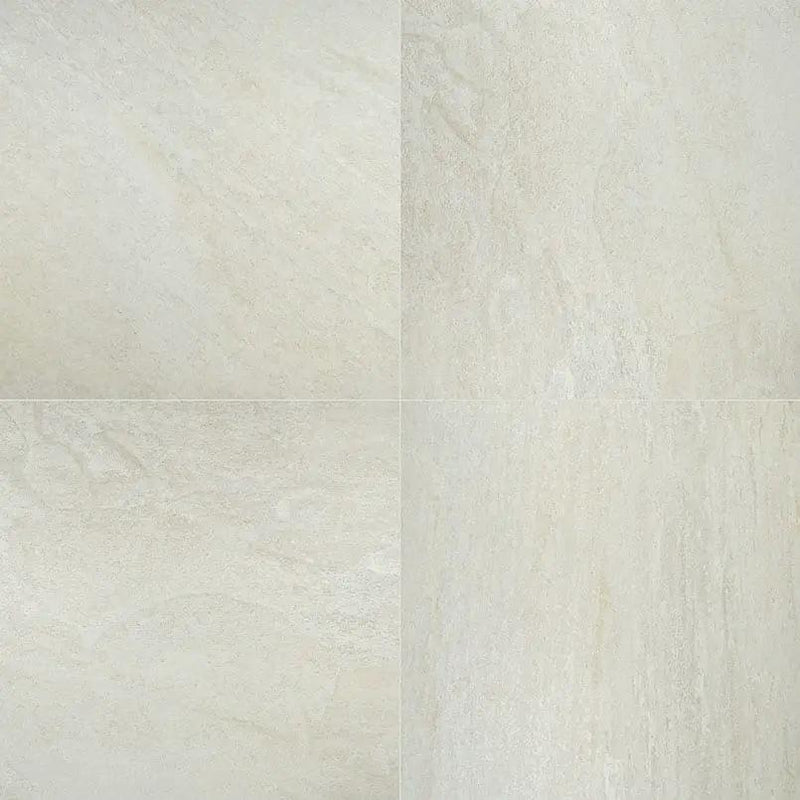 Legions Quartz White Matte Porcelain Pavers 24x24 close up