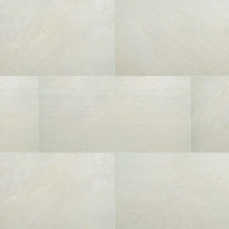Legions Quartz White Matte Porcelain Pavers 24x48 close up