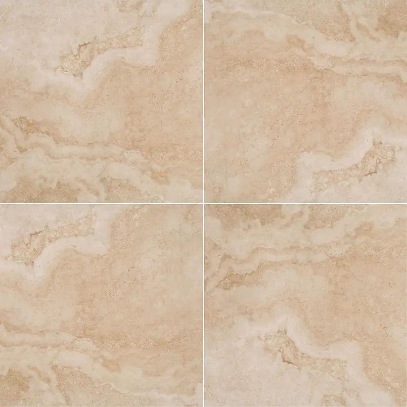 Tierra Beige Matte Travertine Look Porcelain Pavers 24x24 close up