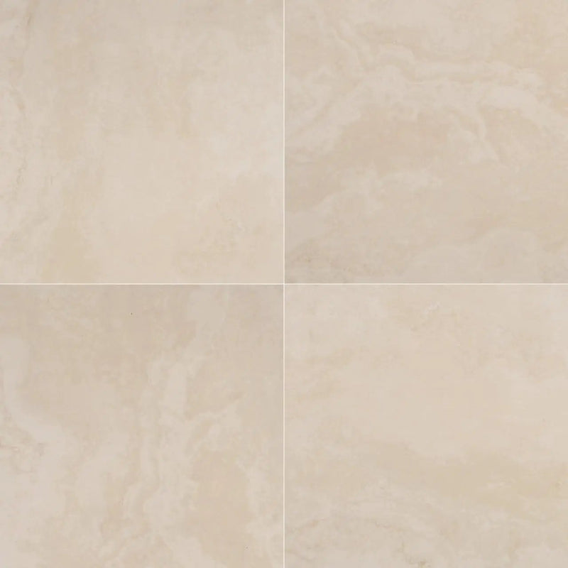 Tierra Ivory Matte Travertine Look Porcelain Pavers 24x24 close up